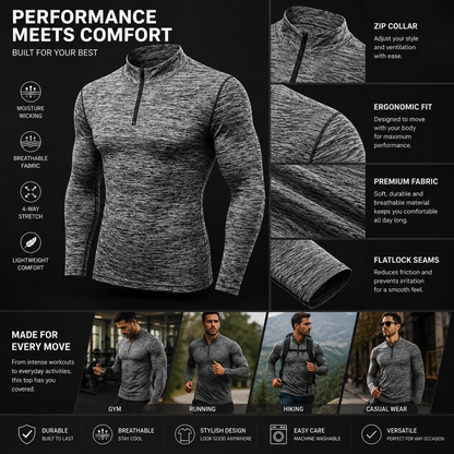 Fitness Collar Sweater